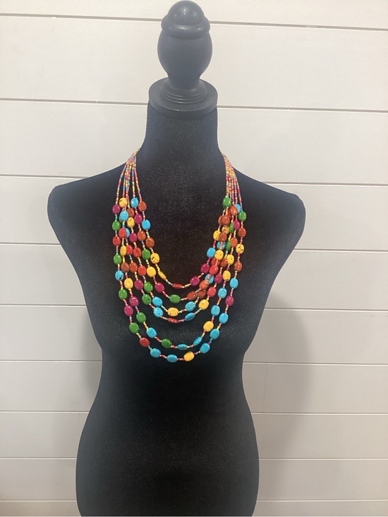 Jewelry - Multicolor Beaded Layered Necklace - Vibrant Statement Jewelry